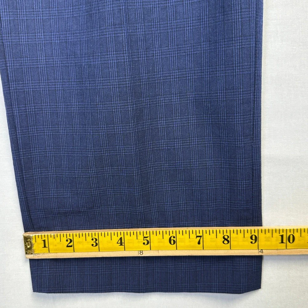 Collection by Michael Strahan Wool Blend Suit Blue Plaid Men's 56L - Picture 15 of 16